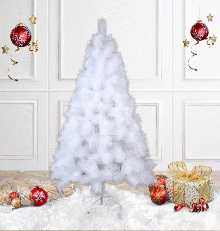 Τεχνητό χριστουγεννιάτικο δέντρο, χειμερινό χιόνι, με κώνους